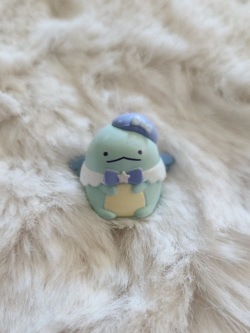 Sanx sumikko gurashi blue dinosaur tokage in angel idol outfit figure